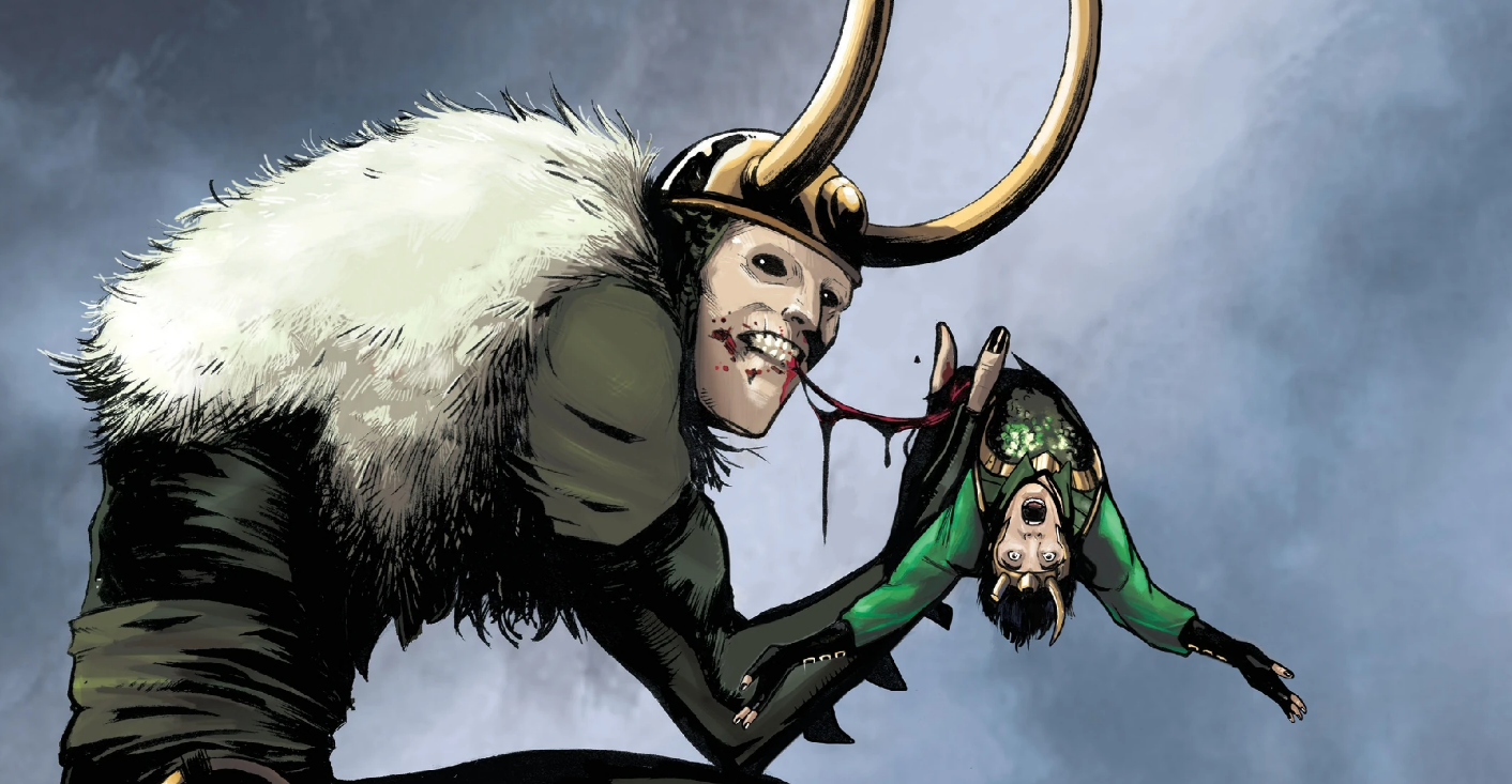 Fragment okładki 10 zeszytu „Loki: Agent of Asgard" (rys. Lee Garbett)